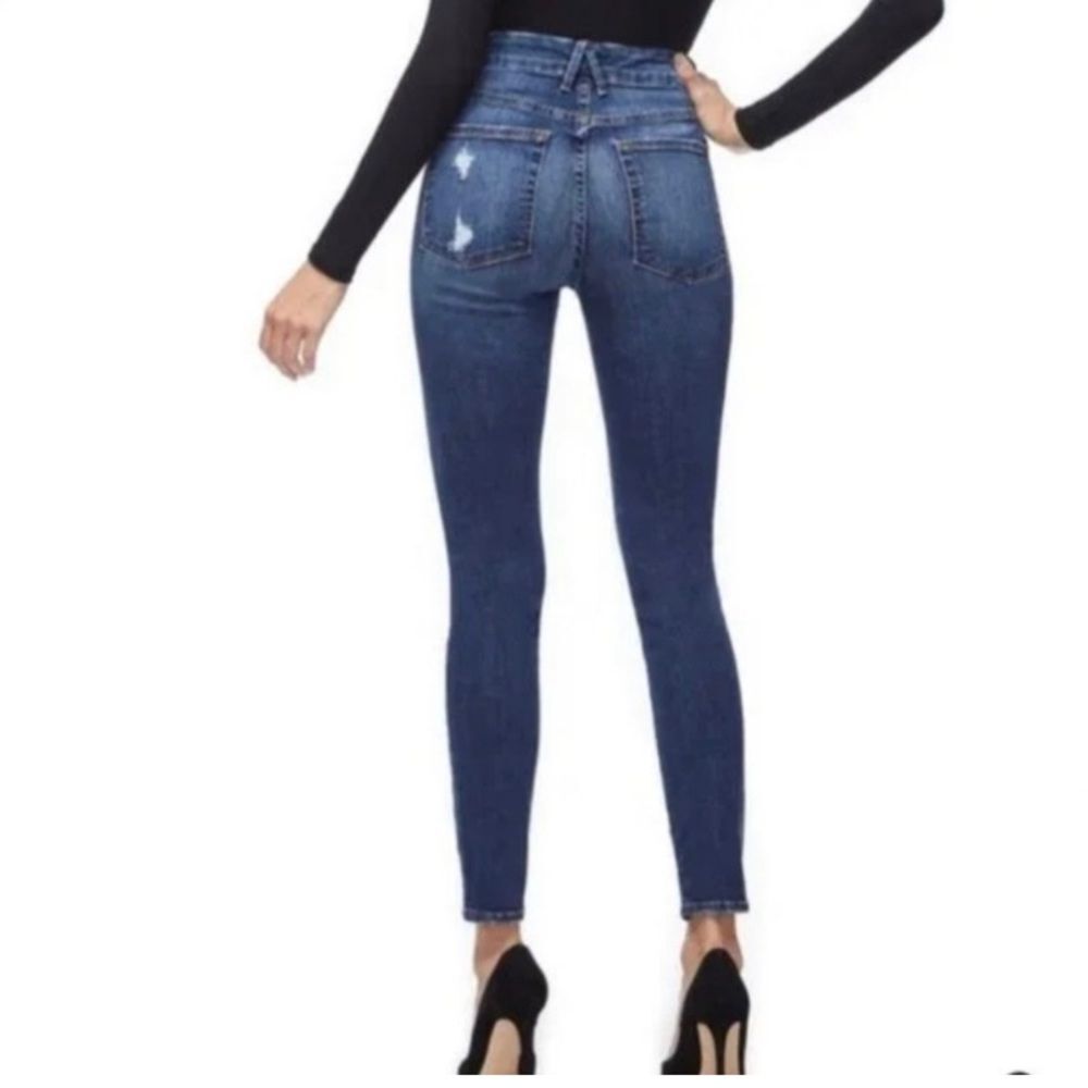 Good American Good Legs Cheetah Pockets High Waist Jeans 16 - Picture 3 of 12